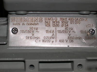 Siemens elmo g 2BH1400 vacuum pump pms am-24