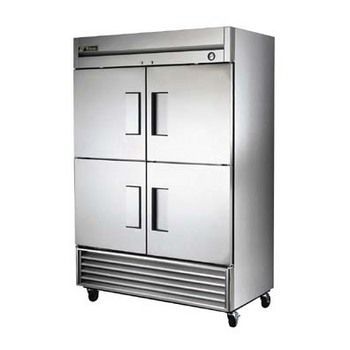 True t-49-4 half height double door refrigerator 49 cf
