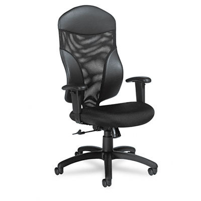 Tye mesh mangmnt sers high-back swivel/tilt chair black