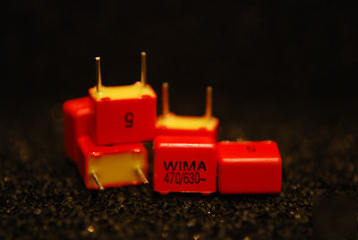 Wima polypropylene capacitors FKP2 470PF 630V - 6PCS 