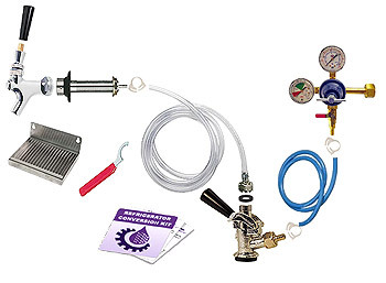 Deluxe kegerator conversion kit keg beer taps dck-nt