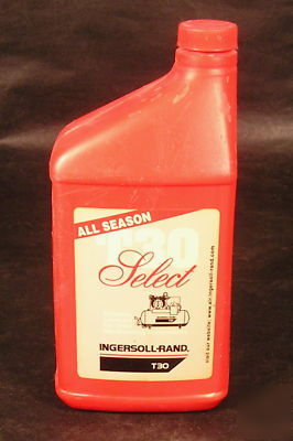 1 qt ir ingersoll-rand T30 synthetic air compressor oil