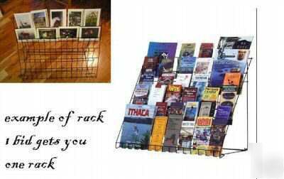 30CD wire greeting card display counter rack literature