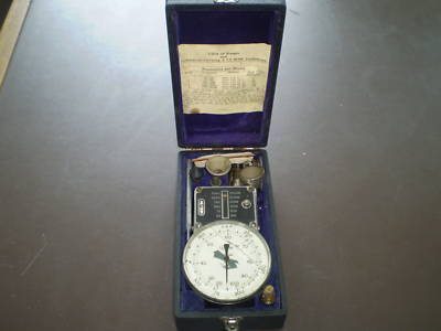 Antique tachometer 7/6 30,000 still works, with case 
