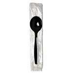 Individually wrapped black tea spoons - 6 inch