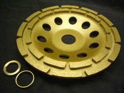 6 inch 2 row diamond coated grinding disc wheel blade