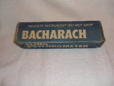 Bacharach sling psychrometer wet dry bulb mercury 