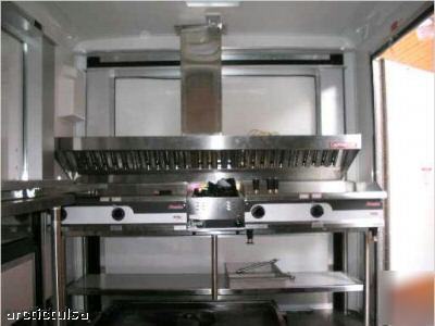 Concession trailer grease exhaust vent hood 4FT w/fan