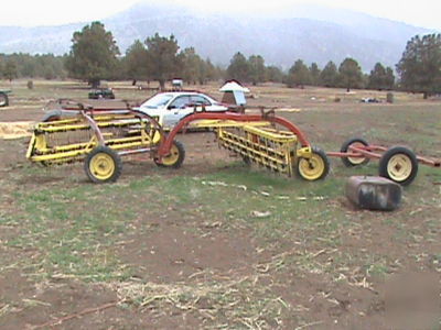 New 258/260 holland ground drive tandem hay rakes