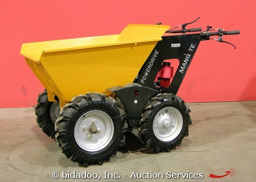 New mangte MMT26 gas powered wheel barrow dump 5.5HP 