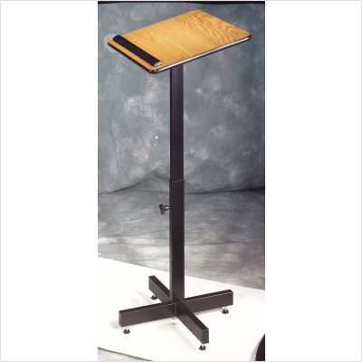 Portable presentation lectern finish: mahogany