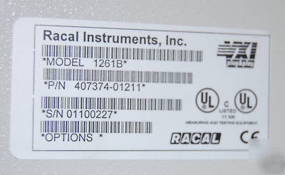 Racal vxi 1261B hi power mainframe chassis 407374-01211