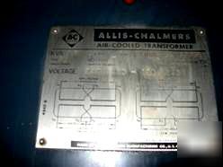 Single phase allis-chalmer air cool transformer KVA7.5