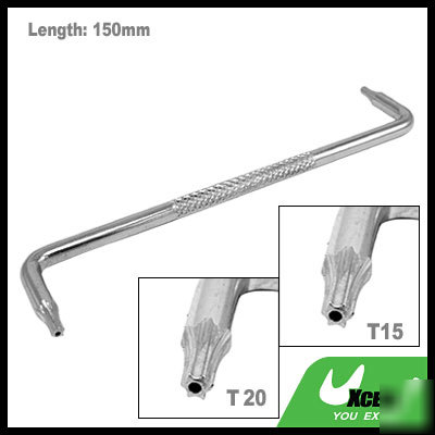 Stainless steel T15 T20 torx screwdriver nonslip handle
