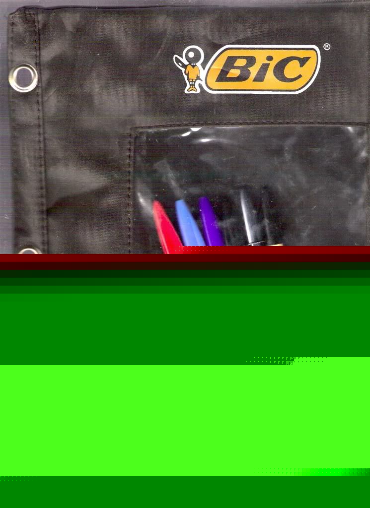 The best 3-ring pencil case in the world - made by bic