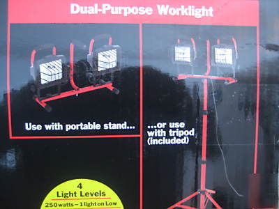 New craftsman WL500DPT tripod worklight stand 1000W 
