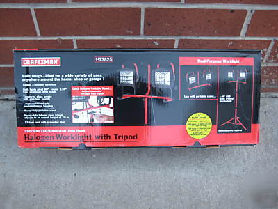 New craftsman WL500DPT tripod worklight stand 1000W 