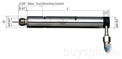 Nsk nakanishi 90Â° air motor spindle mss-2501RA 0.98