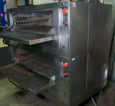 5' double stack ovens pizza bakery gas 2 stone decks 