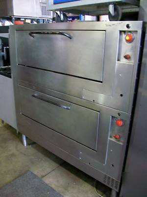 5' double stack ovens pizza bakery gas 2 stone decks 