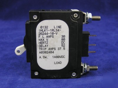 Airpax 30A 30 amp dc breaker IMLK1-1RLS4-26244-10-v