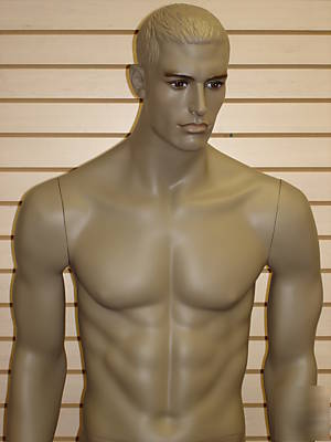 Brown black (mud) color masculine male mannequin ma-12