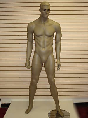 Brown black (mud) color masculine male mannequin ma-12