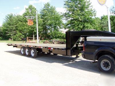 Deck over tilt bed trailer 21 k gooseneck 2010