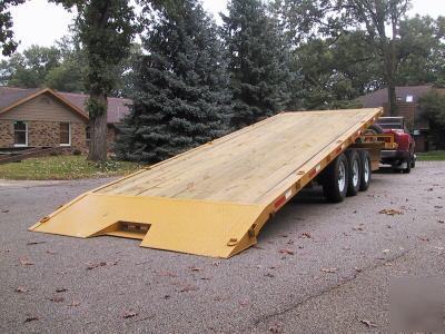 Deck over tilt bed trailer 21 k gooseneck 2010