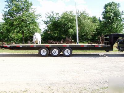 Deck over tilt bed trailer 21 k gooseneck 2010