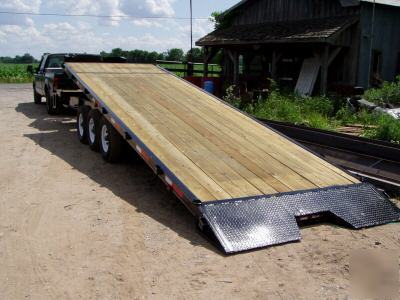 Deck over tilt bed trailer 21 k gooseneck 2010