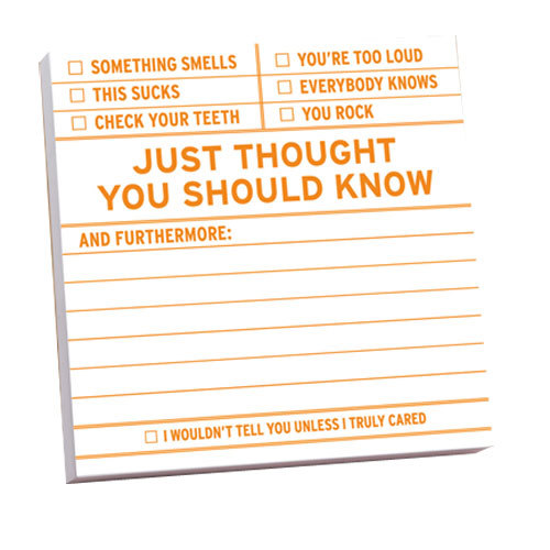 Just a thought funny sticky notes by knock knock
