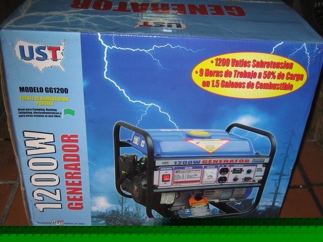 New ust 1200-watt epa/carb approved gas generator brand 