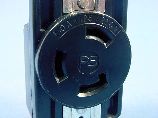 P&s non-nema locking receptacle outlet 30A 125/250V