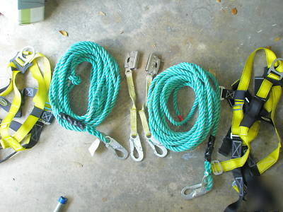 Wow~ guardian safety harness 2 ropes landyards ++