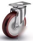 Set 4 swivel casters w/ polyurethane 5