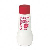 Avery dennison neat-flo 2OZ bottle inker, red - 21447