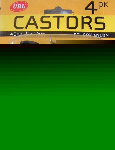 4 pack piece 40MM castors castor wheels nylon 064696