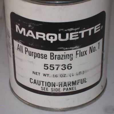 6 marquette all purpose metal brazing flux 1 lb.