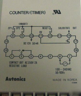 Autonics counter timer FX4 100-250VAC 2A 4 led