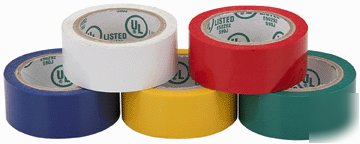 Color electrical tape 5 pk red yellow green blue white