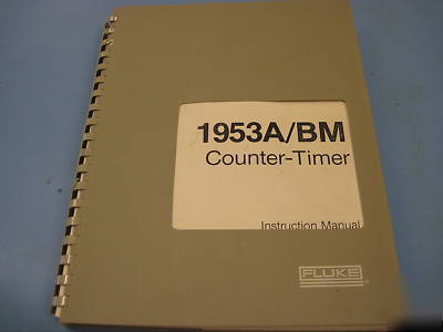 Fluke 1953A 1953A/bm instruction manual with schematics