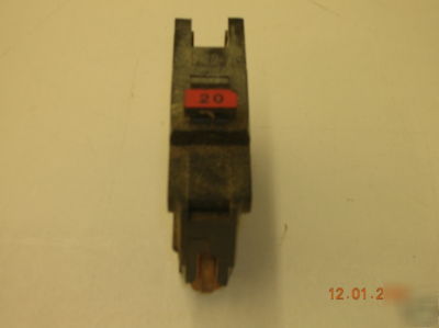 Fpe circuit breaker 1 pole 20 amp full size type na