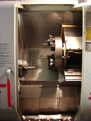 Haas SL20T turning center, w/ tailstock, rigid tap 2000