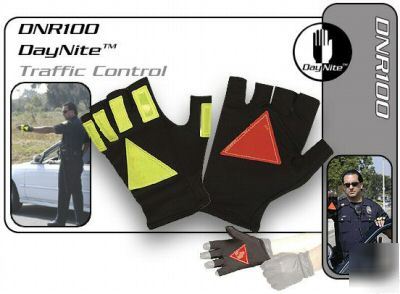 Hatch DNR100 day nite reflective police traffic gloves