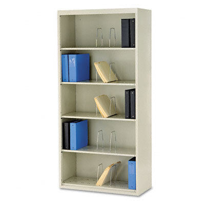 600 series jumbo open file, 5-shelf, steel, lgl putty