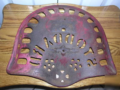 Antique stoddard cast iron tractor seat (nice)