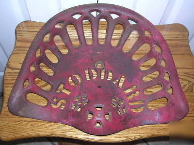 Antique stoddard cast iron tractor seat (nice)
