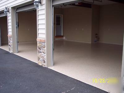 Epoxy garage floor paint- 3 gals, 100% solids - 2-car