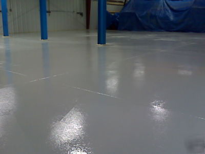 Epoxy garage floor paint- 3 gals, 100% solids - 2-car